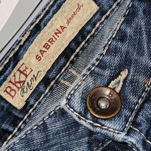 BKE Distressed Flare Jeans "Sabrina" - Picture 1 of 14